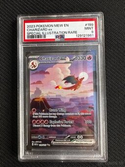 151 (MEW)	graded pokemon card slab	Charizard 	199	PSA 9