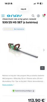 Predám Nové nožnice na plot