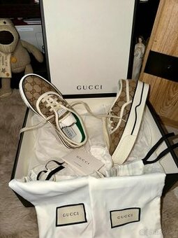 Gucci original luxusne nove stylove tenisky na platforme