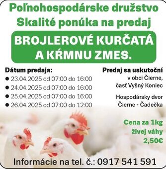 Brojlery, brojlerové kurčatá