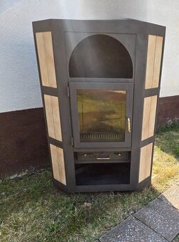 Teplovzdušné krbové kachle ABX 8kw