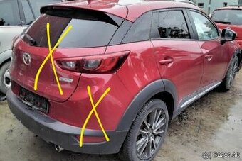 Mazda CX-3 2.0 AWD 2015 predám DVERE, MOTOR PE benzín, PREVO