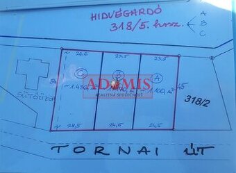 ADOMIS – ponúkame na predaj stavebný pozemok v obci Hídvegar