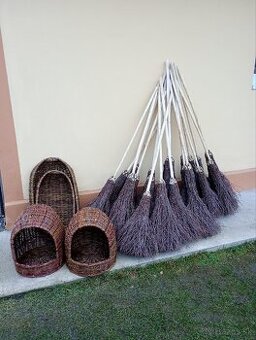 Prútené košíky, opálky, metly