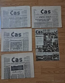 Originál povojnové noviny ČAS 1946