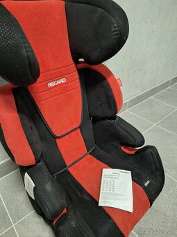 Autosedačka Recaro Milano (pre 15-36 kg), Červeno-čierna