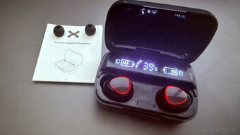 Bezdrôtové Bluetooth slúchadlá TWS – LED displej batérie