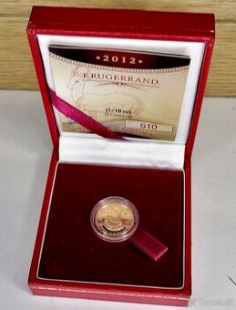 KRUGERRAND 2012 1/10oz Au 916/1000 PROOF