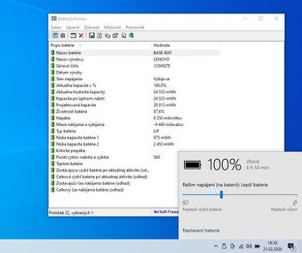 Batéria Lenovo 0813006  7.5V 3635mAh / kapacita 87,6 %