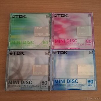 TDK - MD 80 min / Minidisc / Balík No18 / 4ks / nové