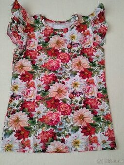 Dievčenské letné Handmade tričko veľkosť 134