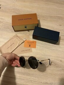 Louis Vuitton slnečné okuliare - zlato/čierne (LV4)