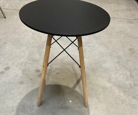 Čierny okrúhly stôl 60cm