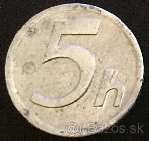 5 halierov 1942 z obdobia Slovenského štátu.