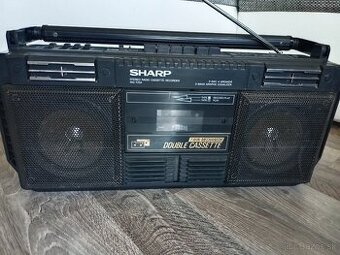 Sharp WQ234 bk, radiomagnetofon retro 2 kazeťák