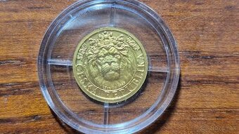 Český lev 2022 investičné zlato 1/25 oz