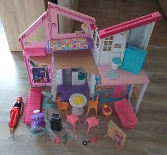Barbie domček Dom v Malibu, bábika Daisy zdarma