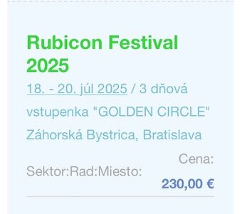 3-DNOVY GOLDEN CIRCLE RUBICON FESTIVAL LISTOK