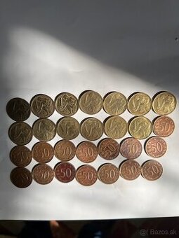 1 Kčs 1962 až1992 , 50 halier ČSSR 1964až1971