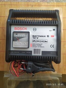 PREDÁM NABÍJČKU NA AUTOBATÉRIE BOSCH BATTMAX 6 .
