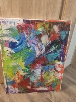 Obraz- olej na platne abstrakt - 1