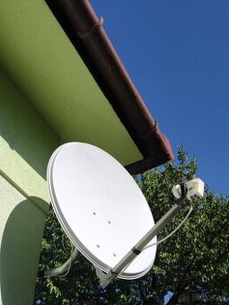 satelit - parabola + quad LNB pre 4 kably