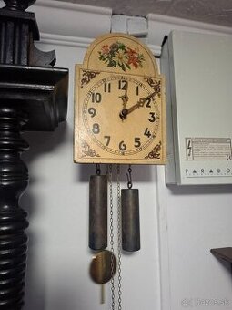 Predám funkčné polbicie starožitné hodiny druhá polovica 19