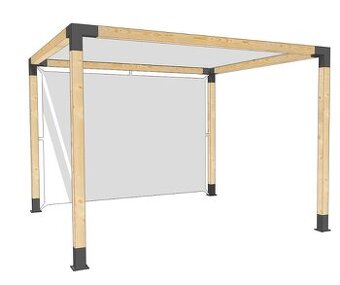 Hranolové spojky pre stavbu pergoly, altánku či prístrešku