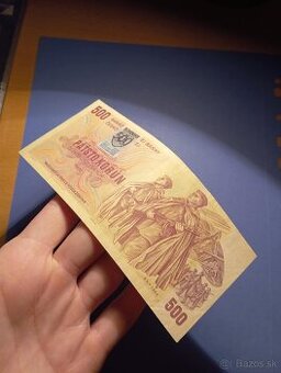 Predám bankovku 500kčs 1973 slovenský kolok