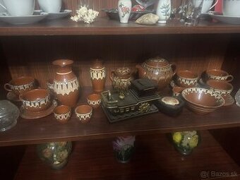 Retro keramická čajová súprava ČSSR – kompletná