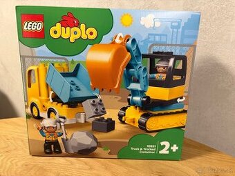 Lego duplo -nákladiak a pásový báger