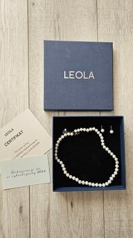 Perlový náhrdelník + náušnice LEOLA – NOVÉ, nenosené