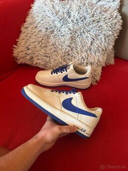 Nike Air Force 1 Low Beige Royal Blue (veľkosť 42,5)