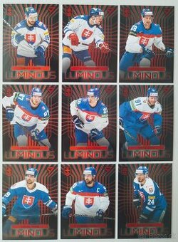 Hokejové kartičky HOKEJOVÉ SLOVENSKO 2024 - LIMINOUS - RED