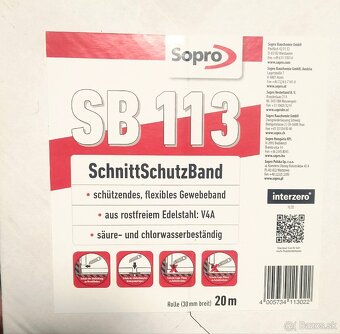 Sopro SB 113 Ochranná nerezová páska
