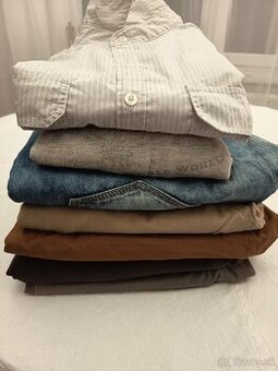 Mix oblečenia Medium / W32 L32 nohavice mikina košeľa