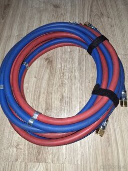 Dvojitá hadica pre Kyslík-Acetilén + zváračské rukavice