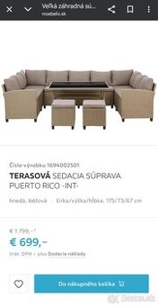 Zahradny ratanovy set