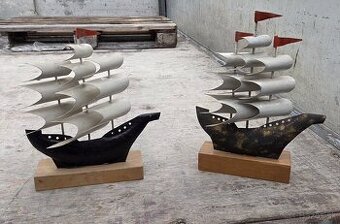 Retro plechové doplnky lode a podobne