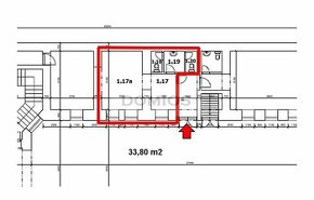 Obchodné priestory / na služby (33,80 m2, 2x WC, KE-Hlavná)