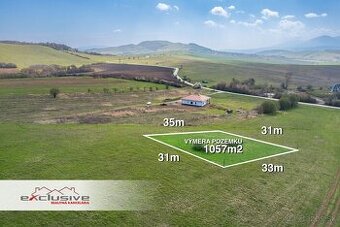 POZEMOK-1057m2,PUŠOVCE okr.PREŠOV,OBECNÁ CESTA A IS V PRÍPRA