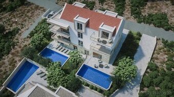 Luxusný apartmán s terasou a výhľadom na more v Stivašnici,