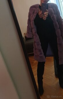 Predám fialový kabát veľkosť S/M - 1