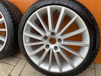 TURINI silber skoda Octavia 5x112 7,5x18 ET51 VW 225 40
