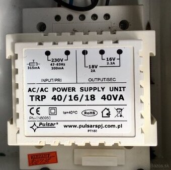 Transformátor Pulsar 40VA/16V/18V
