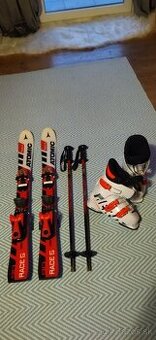 Detské lyže Atomic 90 CM , lyžiarky Rossignol 21,5