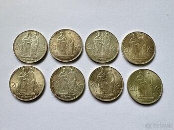 8 x 20 koruna 1942