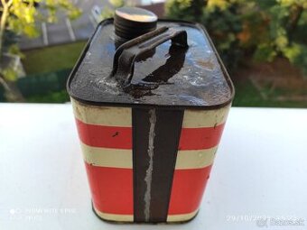 RETRO PLECH CSSR BENZINA OLEJ