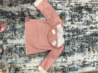 Detská bundička s kozusinou 116 veľkosť