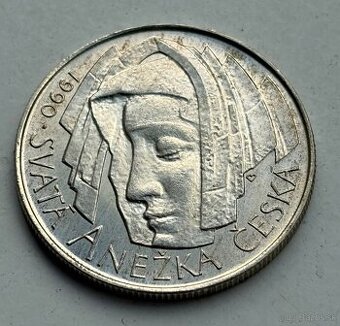 50 kčs 1990 Anežka bez signatury